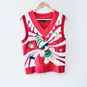 Christmas Sweater Vest Embellished